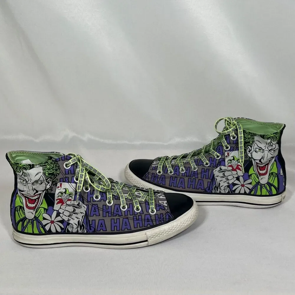 Converse Chuck Taylor Joker High Top Sneakers Batman DC Comics Men 10 Women 12